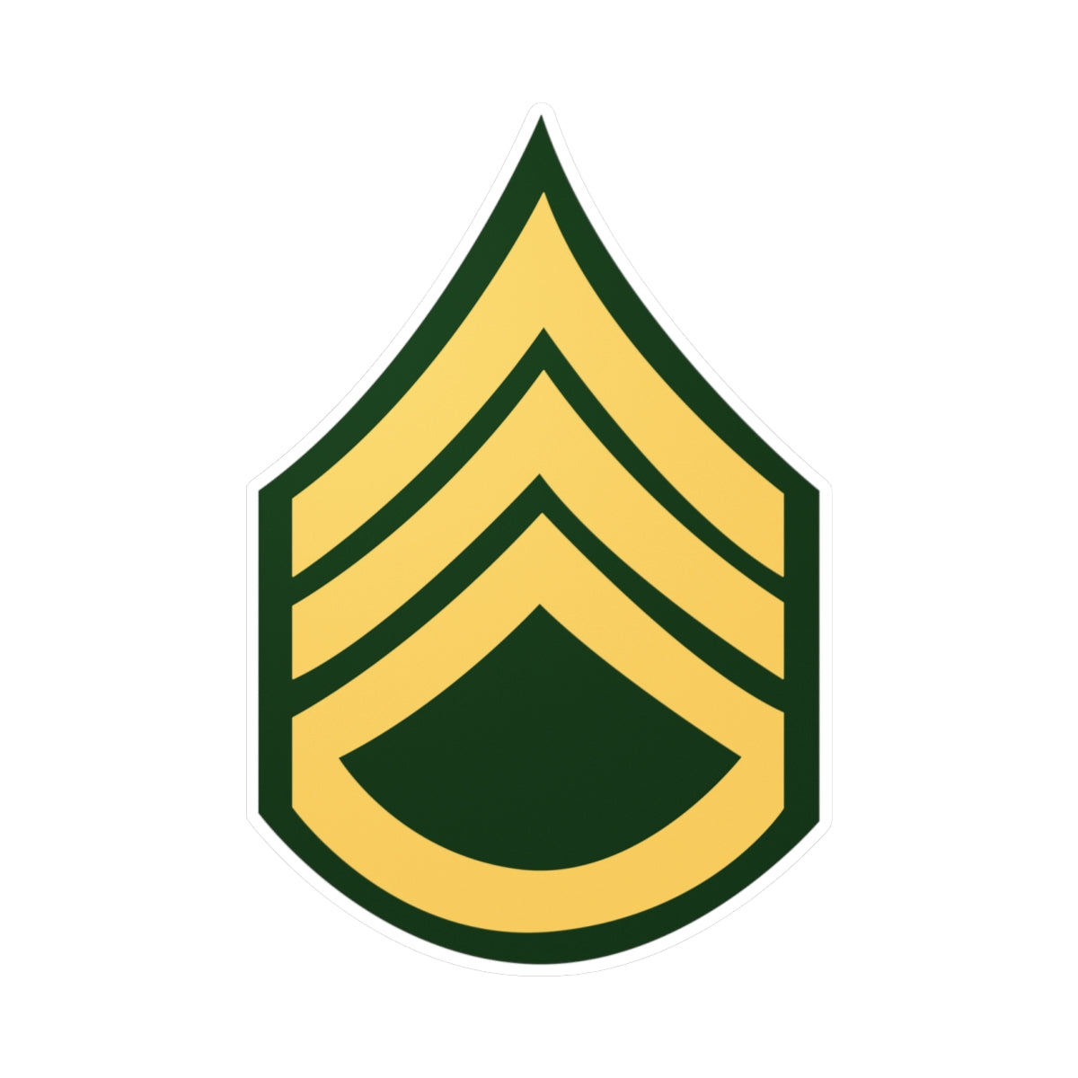 Kiss-Cut Vinyl Decals - Army - Staff Sergeant E-6 (SSG) X 300