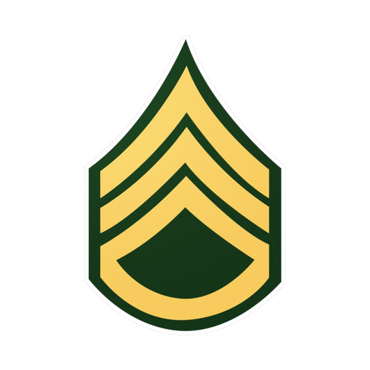 Kiss-Cut Vinyl Decals - Army - Staff Sergeant E-6 (SSG) X 300