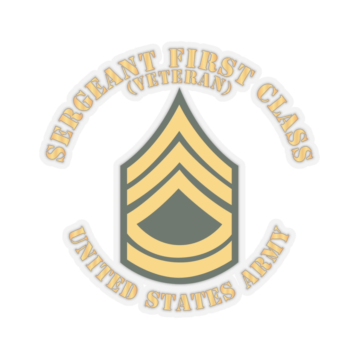 Kiss-Cut Stickers - Army - Sergeant First Class - SFC - Veteran - Flat X 300