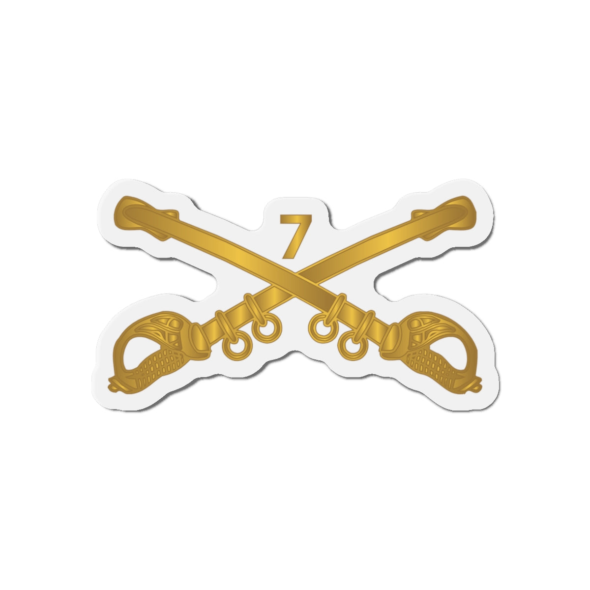 Die-Cut Magnets -SSI- Army - 7th Cavalry Branch wo Txt X 300