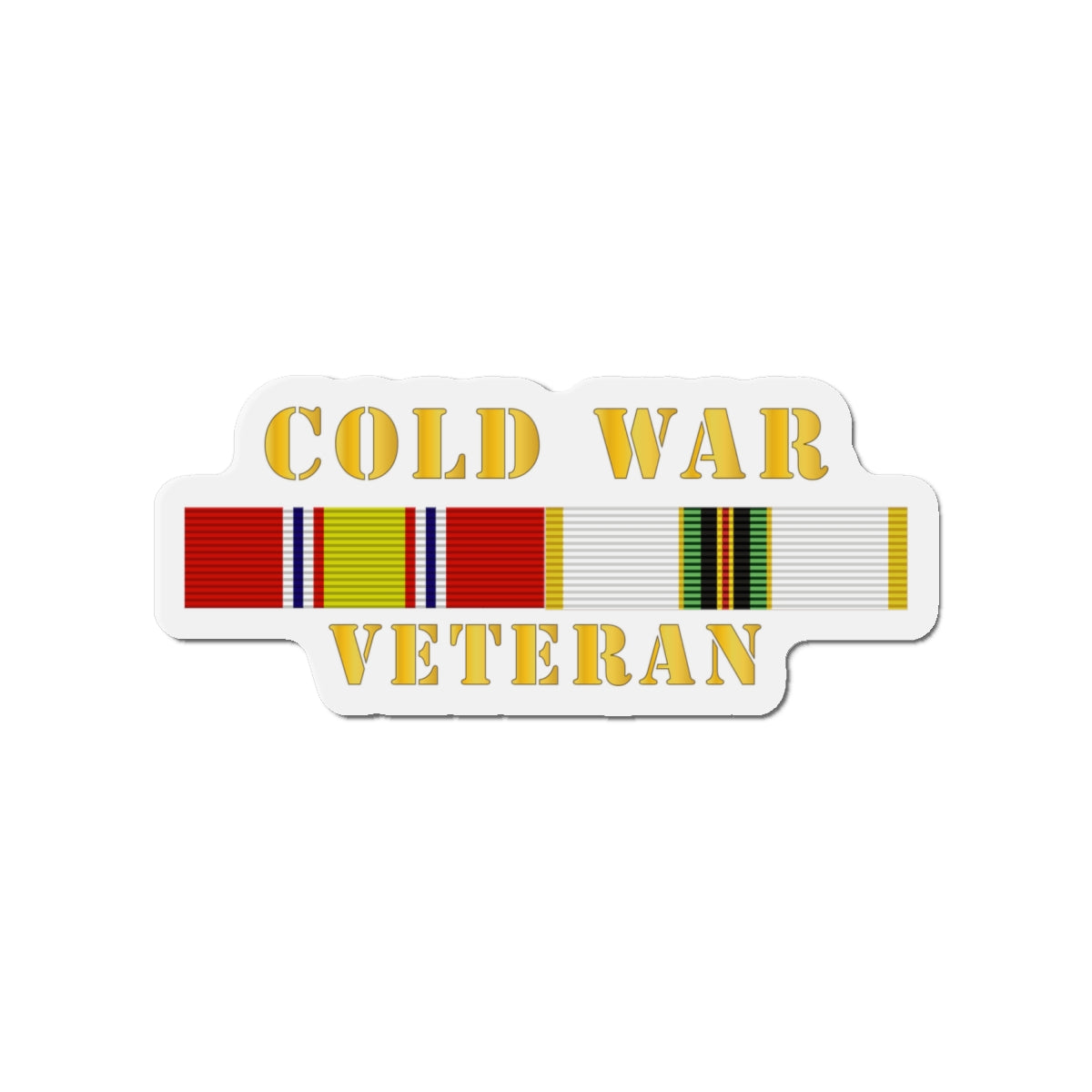 Die-Cut Magnets - Army - Cold War Veteran w COLD SVC