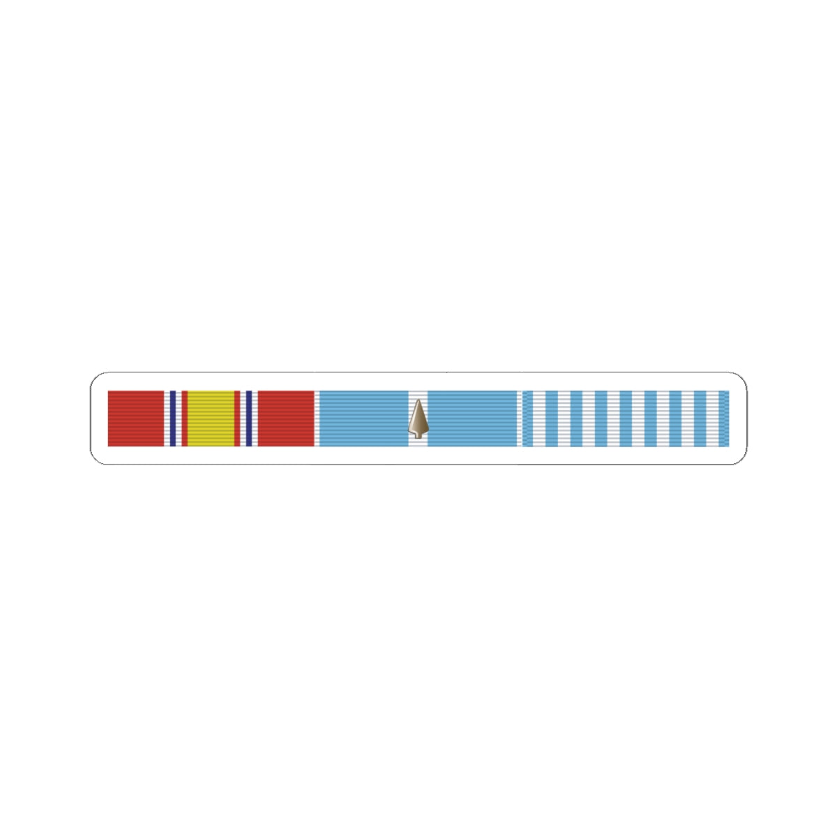 Kiss - Cut Stickers - Korean War Service Bar w Spearhead
