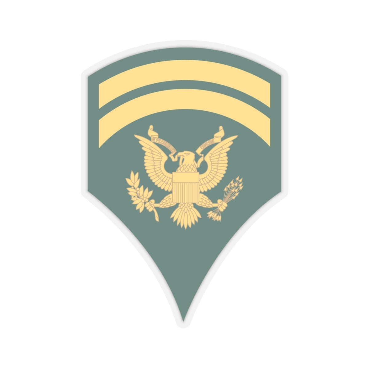 Kiss-Cut Stickers Army - Army - Enlisted - SPEC 6 - Specialist 6  - Std wo Txt X 300