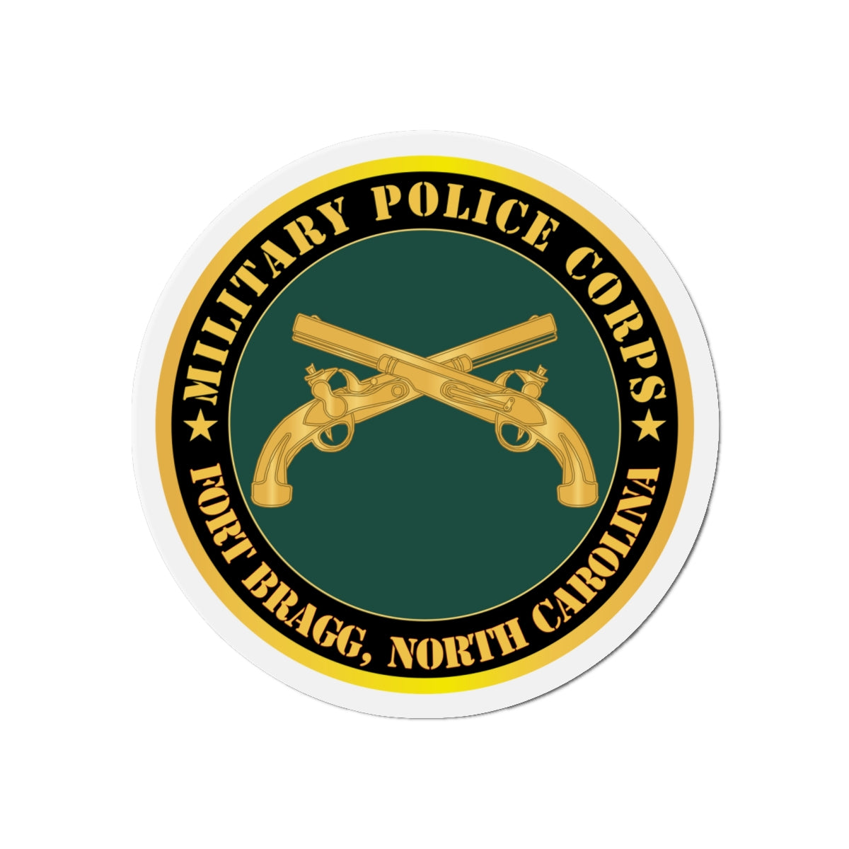 Die-Cut Magnets - Army - Military Police - Branch - Fort Bragg, NC X 300