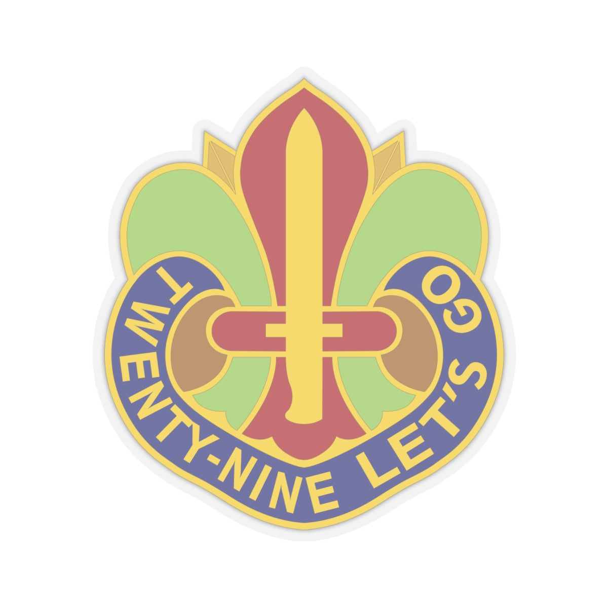 Kiss-Cut Stickers - DUI - 29th Infantry Division X 300