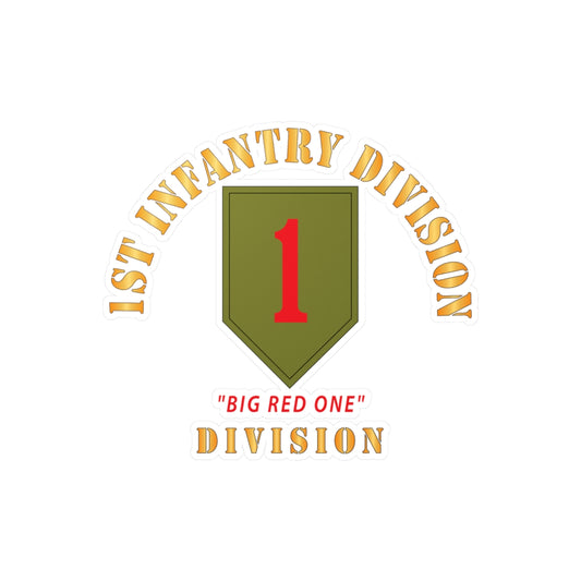 Kiss-Cut Vinyl Decals - SSI - 1st Infantry Division - Big Red One X 300