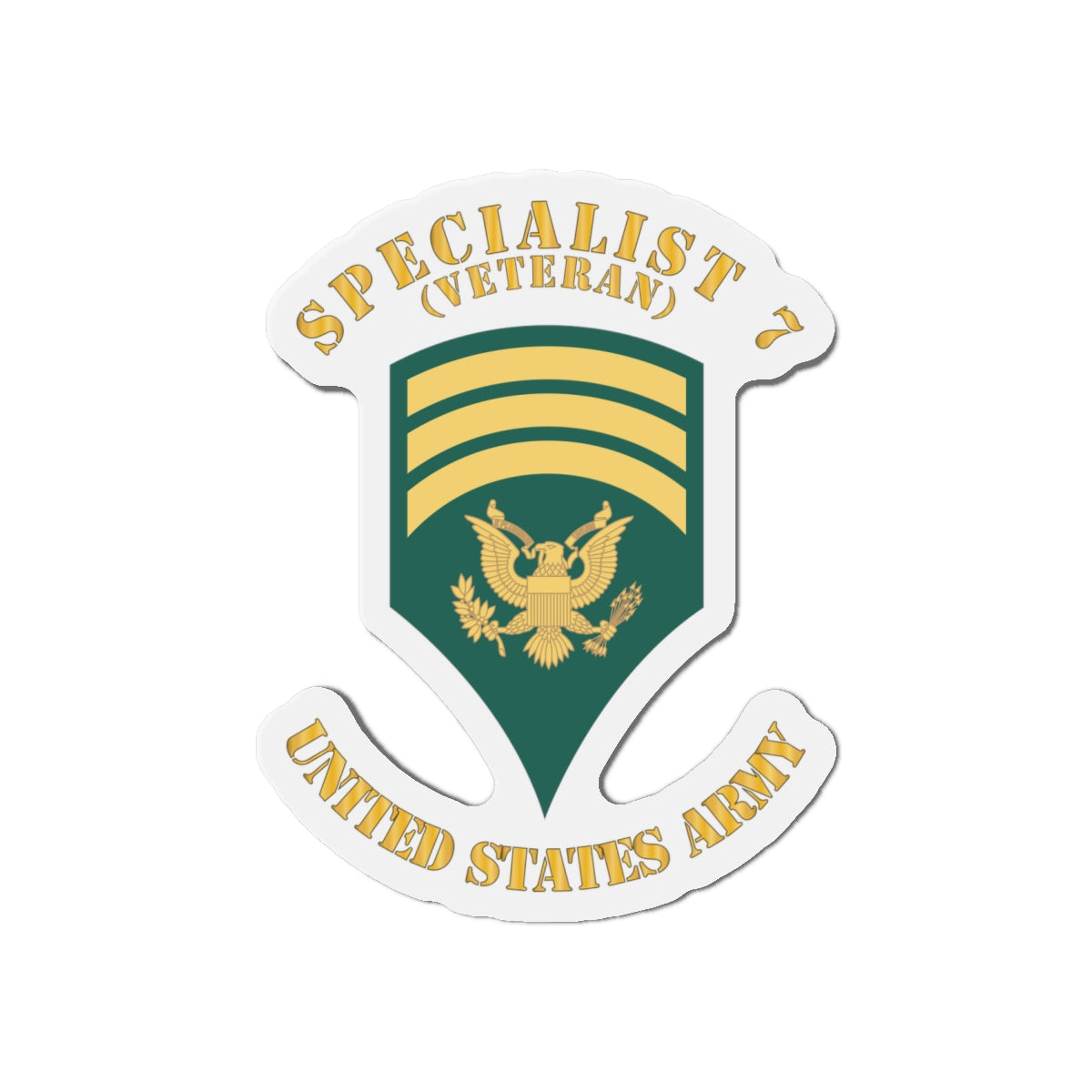 Die-Cut Magnets - Army - Enlisted - SPEC 7 - Specialist 7  - Std - Veteran X 300