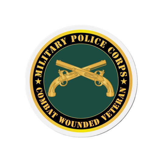 Die-Cut Magnets - Army - Military Police - Branch - Combat Wounded Veteran X 300