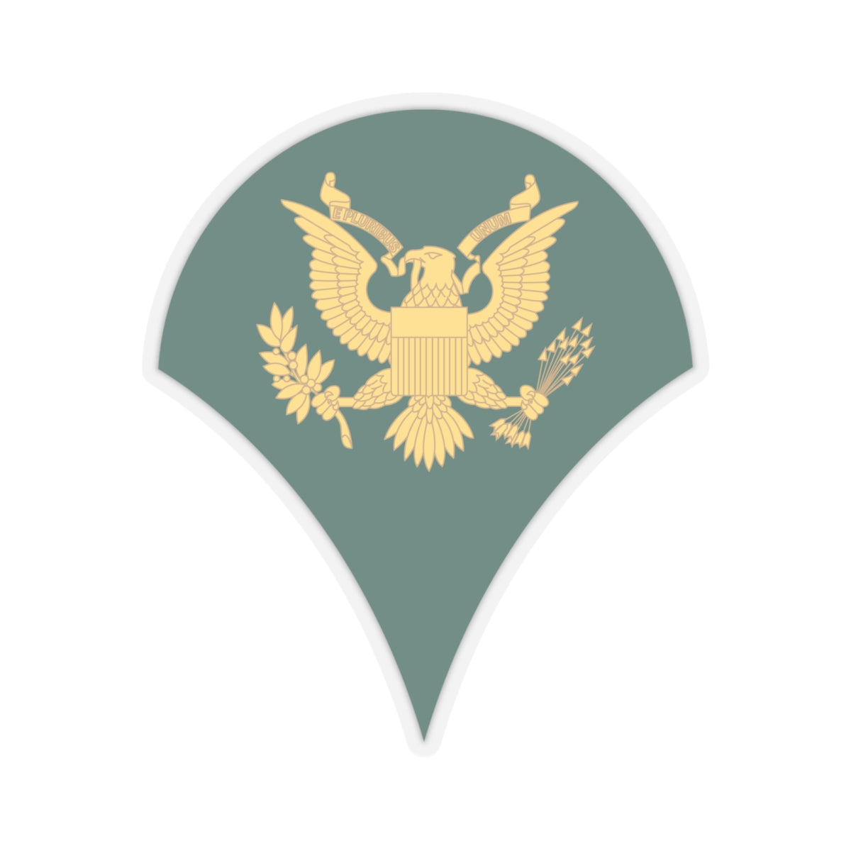 Kiss-Cut Stickers Army - Army - Enlisted - SPC 4 - Specialist 4  - Std wo Txt X 300