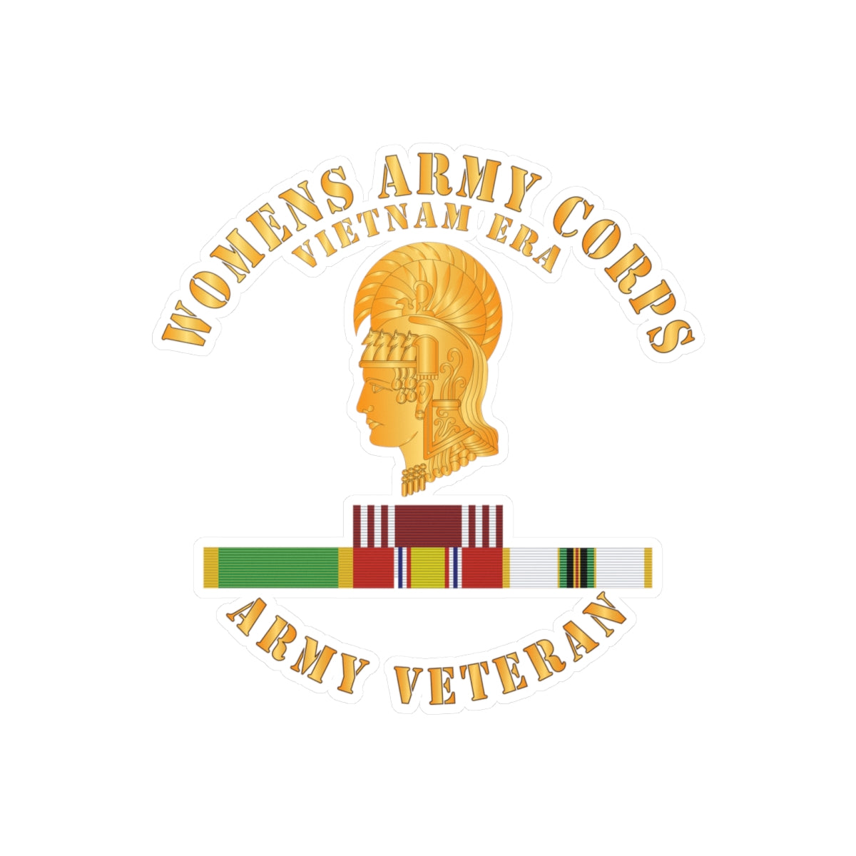Kiss-Cut Vinyl Decals - Army - Womens Army Corps Vietnam Era - w GCMDL- WAC - NDSM - COLD X 300
