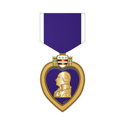 Kiss-Cut Vinyl Decals - Purple Heart wo Txt  X 300