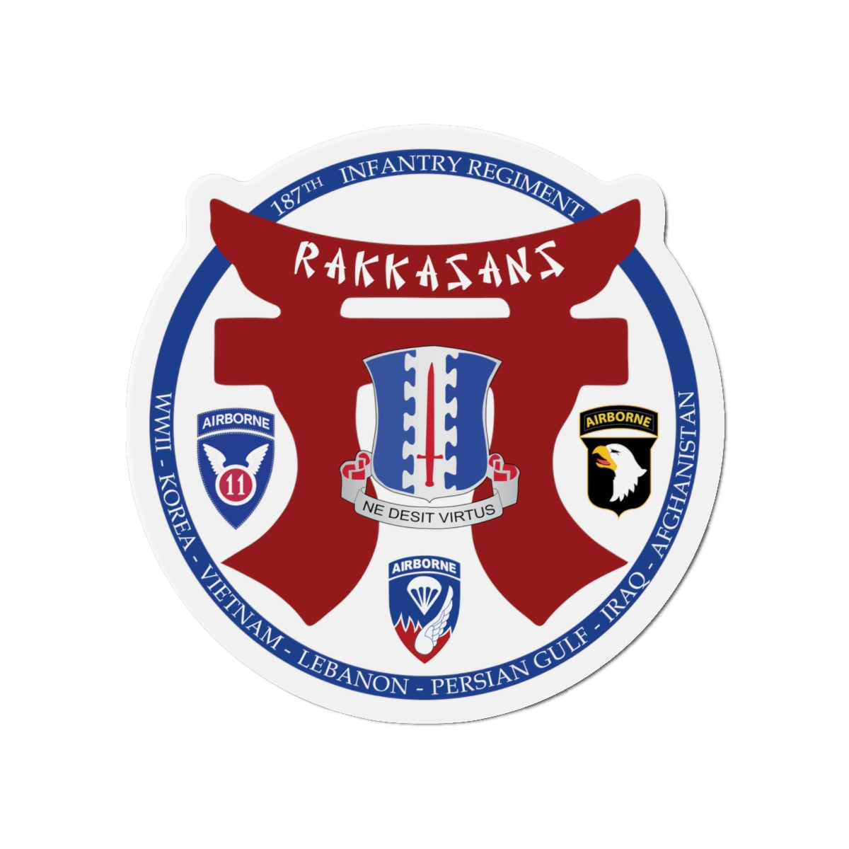 Die-Cut Magnets - 187th INF Regiment - Rakkasans - Special