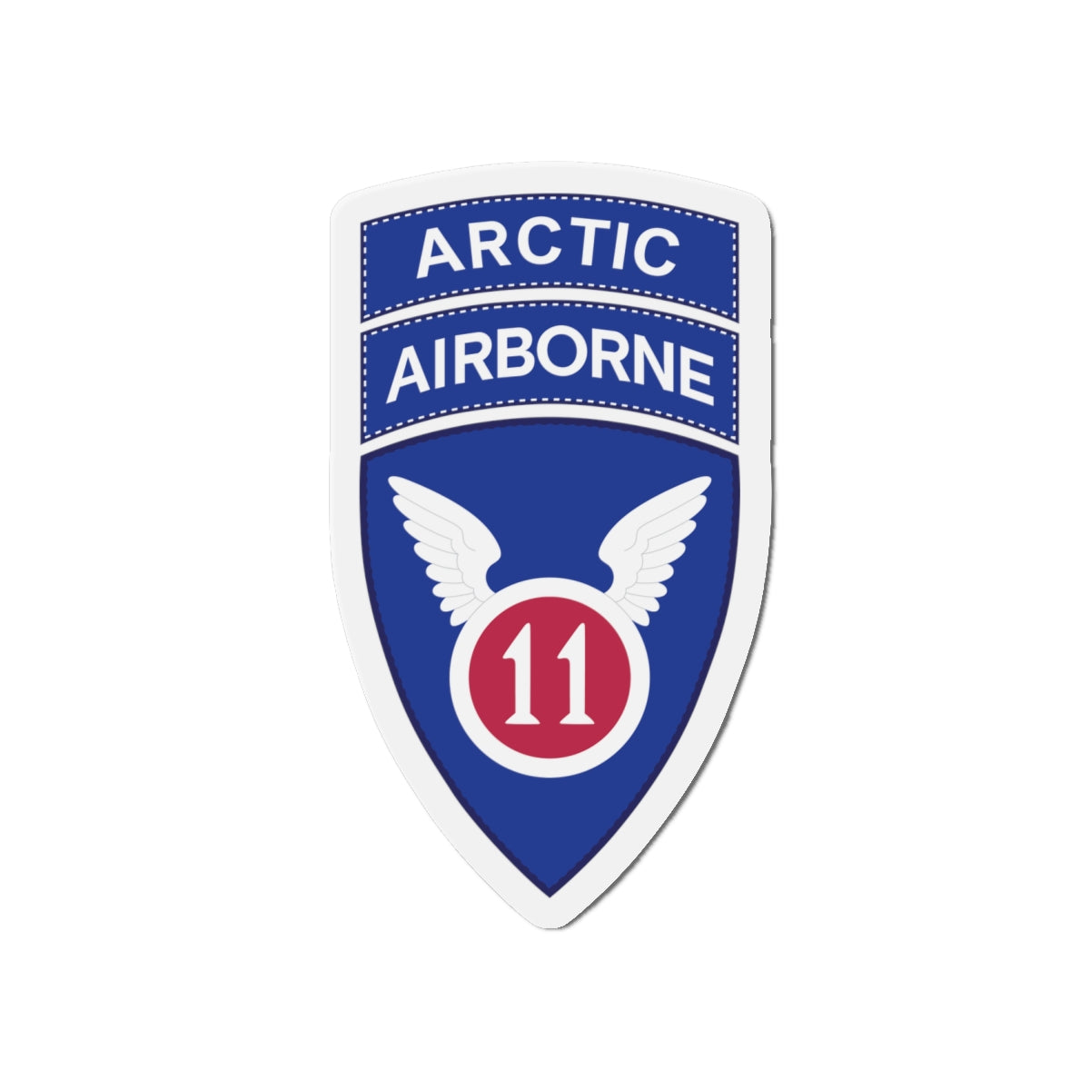 Die-Cut Magnets -SSI 11th Airborne Division - SSI w Arctic Tab wo Txt X 300