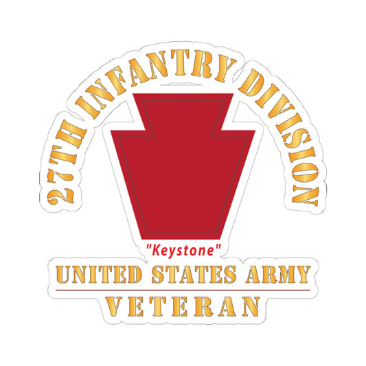 Kiss - Cut Stickers - Army - SSI - 28th Infantry Division - Keystone - US Army Veteran X 300