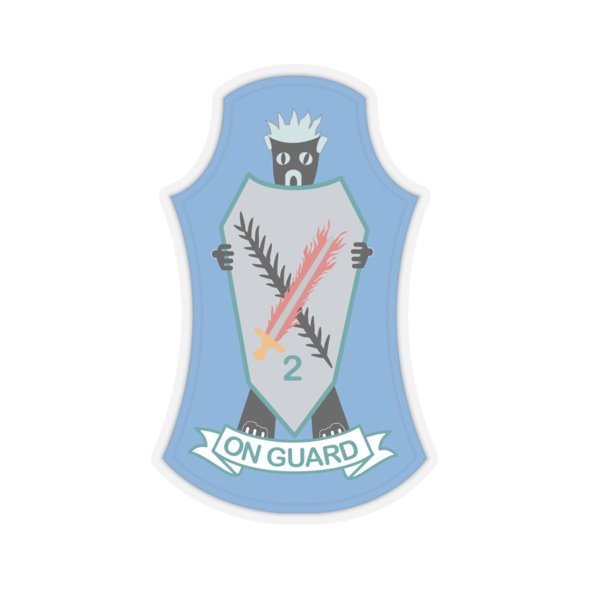 Kiss-Cut Stickers - 2nd Battlegroup - 6th Infantry Regt - Berlin Bde wo Txt X 300