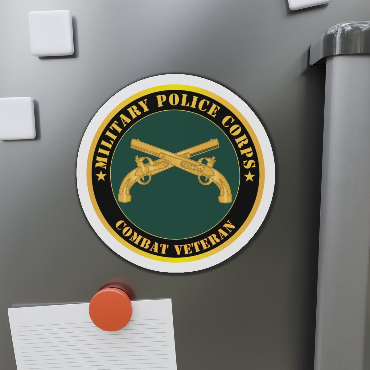 Die-Cut Magnets - Army - Military Police - Branch - Combat Veteran X 300