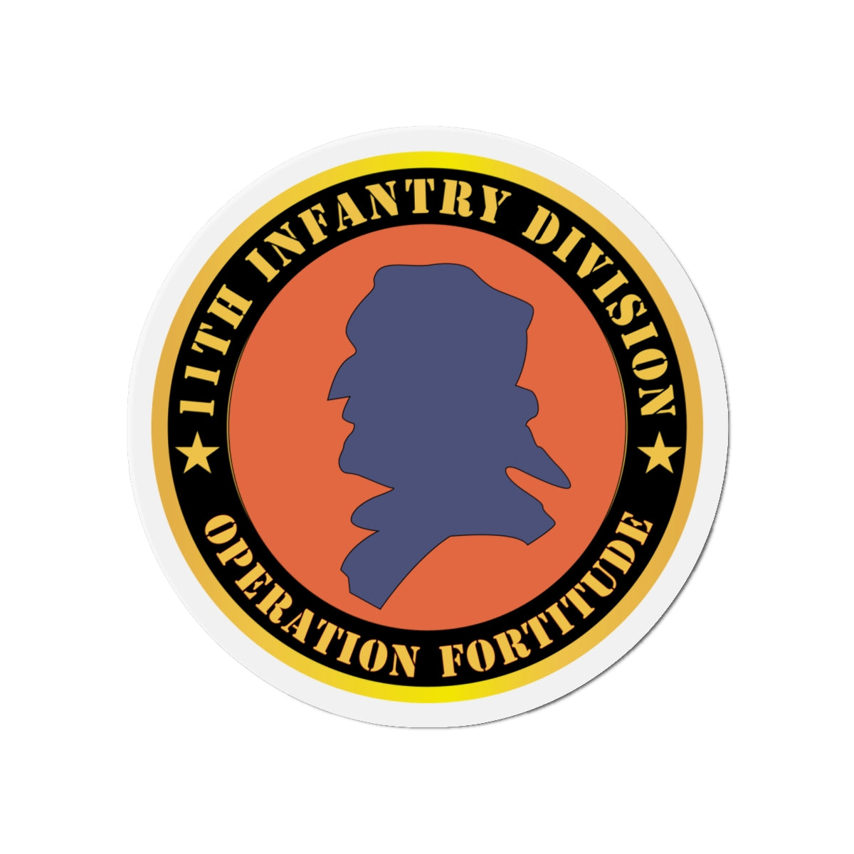 Die-Cut Magnets - Army - 11th Infantry Division - Operation Fortitude X 300