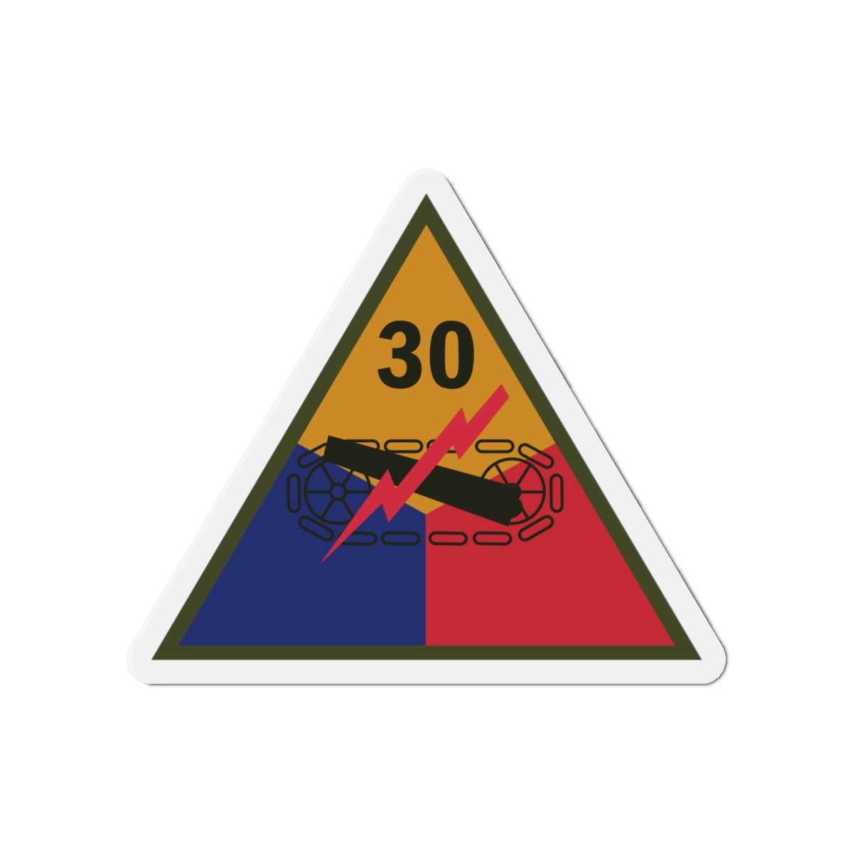 Die-Cut Magnets -SSI - 30th Armored Division X 300