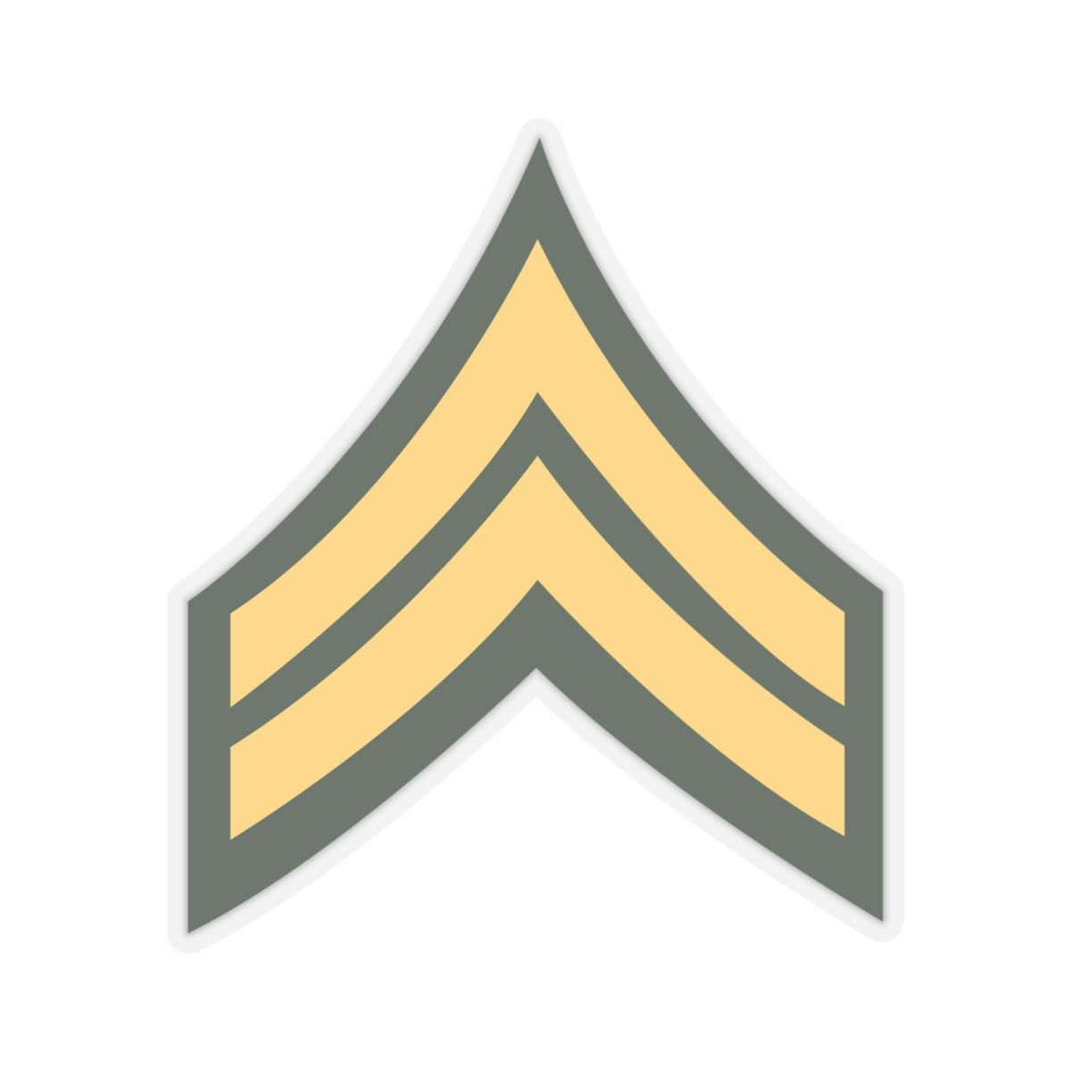 Kiss-Cut Stickers - Army - Corporal E-4 (CPL) X 300