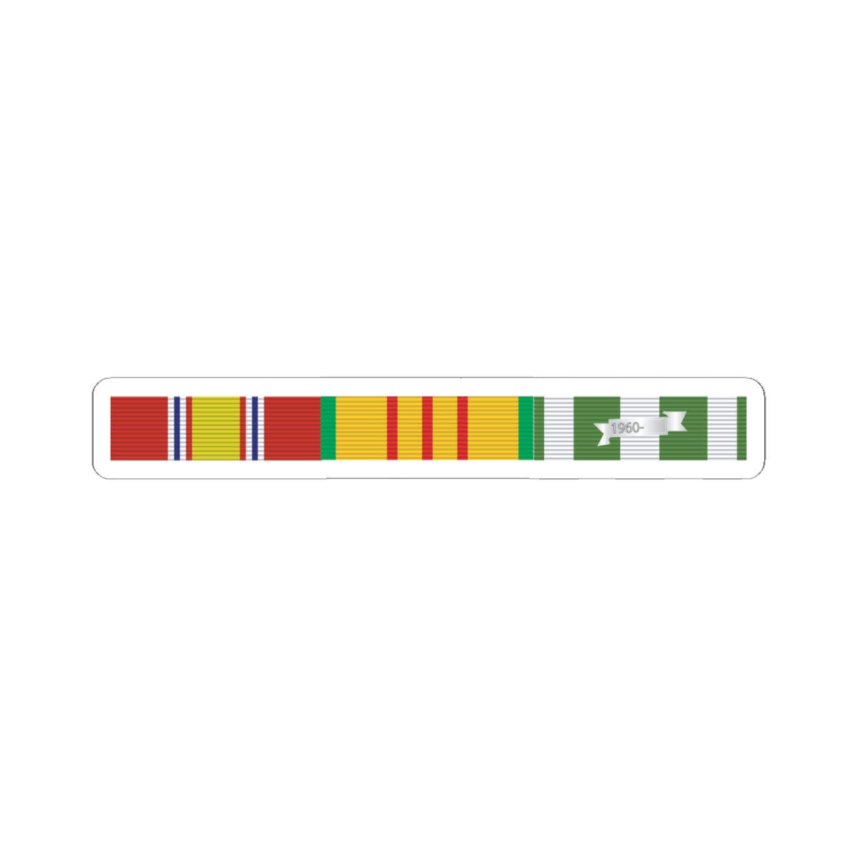 Kiss - Cut Stickers - Army - Vietnam Ribbons SVC bar w 0 Campaign Stars x 300