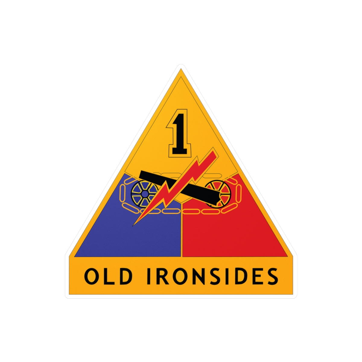 Kiss-Cut Vinyl Decals - DUI - 1st Armored Division X 300