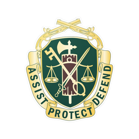 Kiss-Cut Vinyl Decals - Military Police Corps Regimental DUI wo Txt X 300