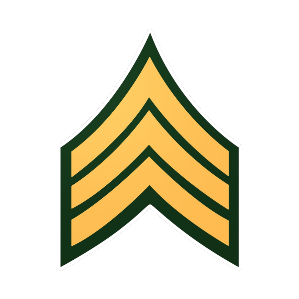 Kiss-Cut Vinyl Decals - Army - Sergeant E-5 (SGT) X 300