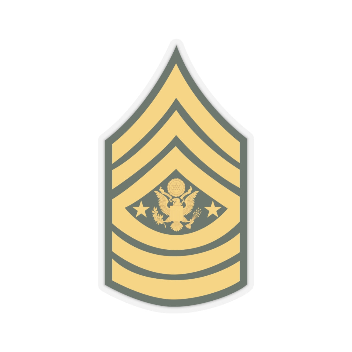 Kiss-Cut Stickers - Army - Sgt Major of the Army E-9 (SMA) X 300