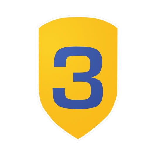 Kiss-Cut Vinyl Decals - SSI - 3rd Cavalry Division X 300