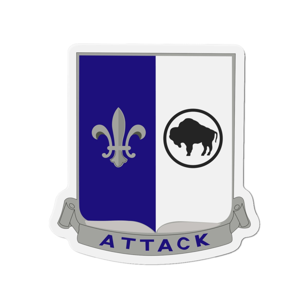Die-Cut Magnets - Army - 371st Infantry Regiment - DUI (V0) wo Txt