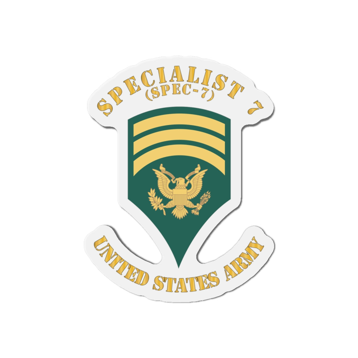 Die-Cut Magnets - Army - Enlisted - SPEC 7 - Specialist 7  - Std X 300