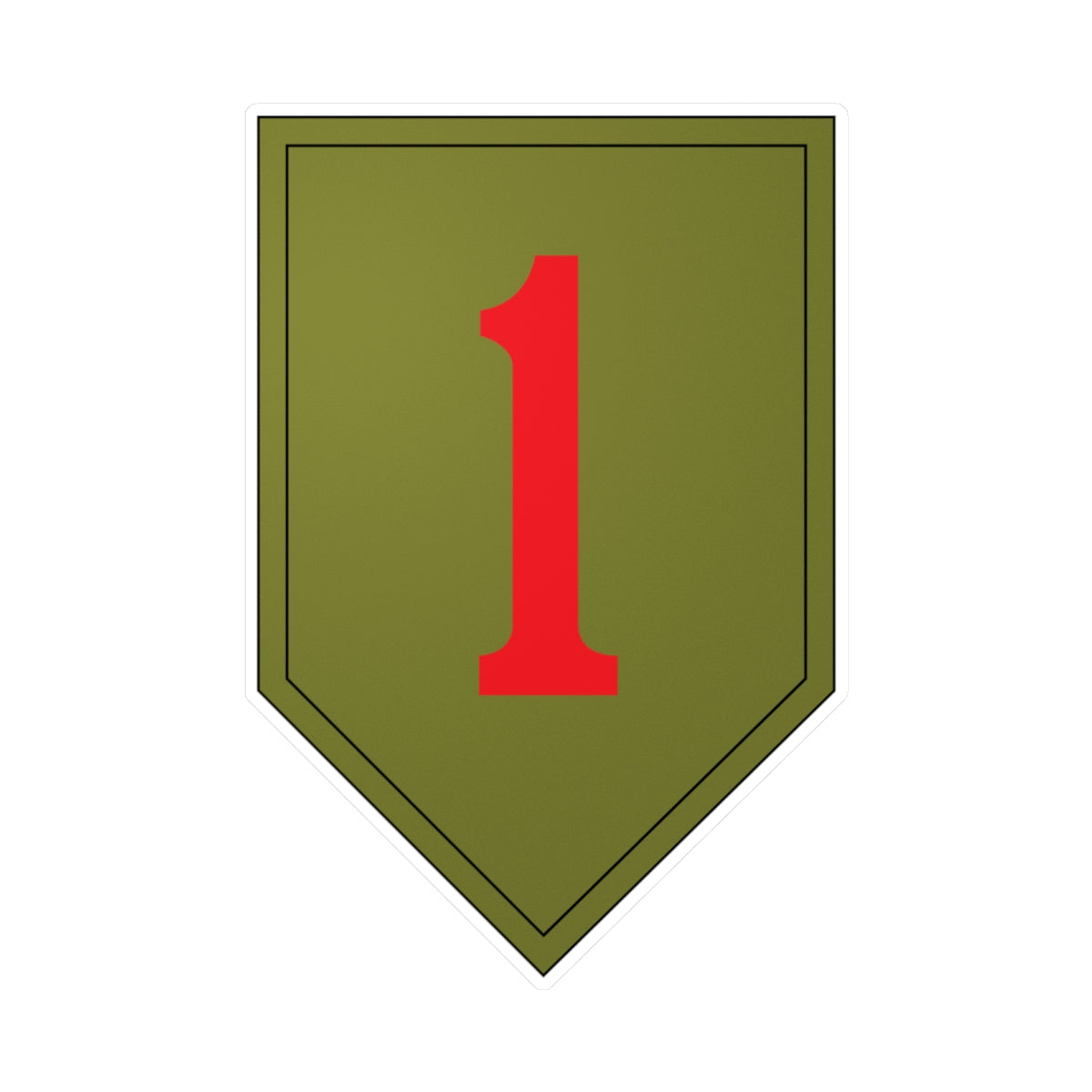 Kiss-Cut Vinyl Decals - SSI - 1st Infantry Division wo Txt X 300