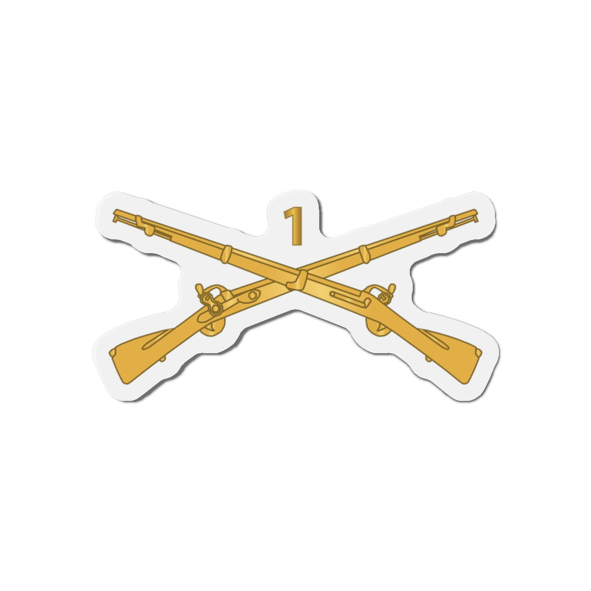 Die-Cut Magnets -SSI -Army - 1st Infantry Regiment Branch - wo Txt X 300