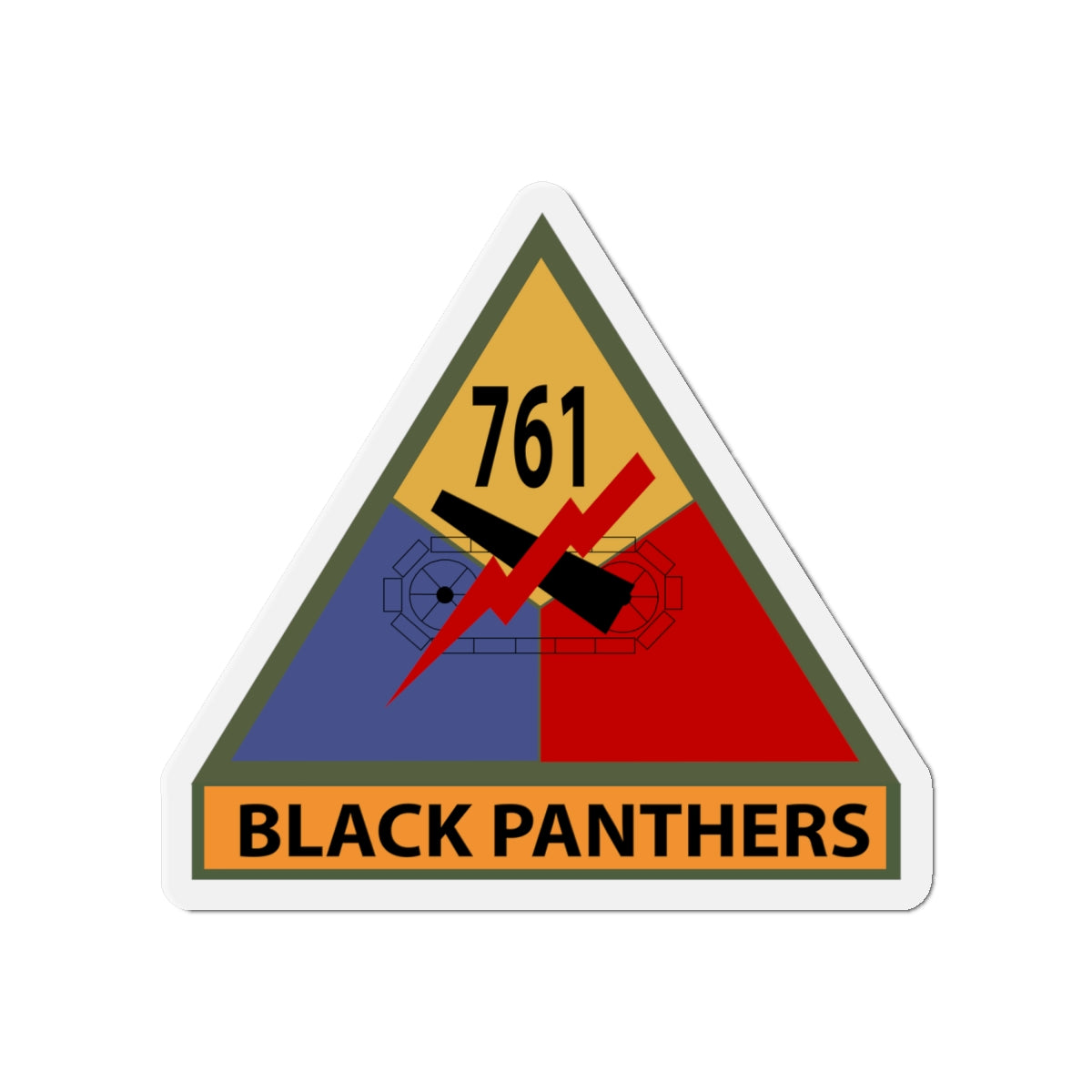 Die-Cut Magnets -SSI - 761st Tank Batalion w Name Tape X 300