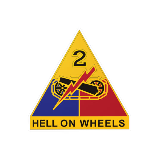 Kiss-Cut Vinyl Decals - DUI - 2nd Armored Division X 300