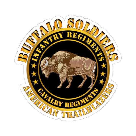 Kiss - Cut Stickers - Army - Buffalo Soldiers - Infantry - Cavalry Regiments X 300
