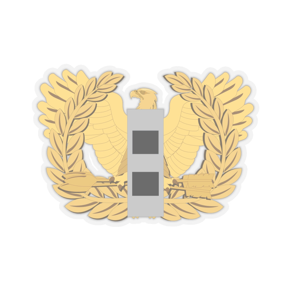 Kiss-Cut Stickers - Army - Chief Warrant Officer - W02 - Flat - Eagle and Bar wo txt X 300