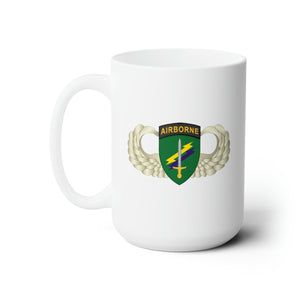 White Ceramic Mug 15oz - Army - USACAPOC Wings