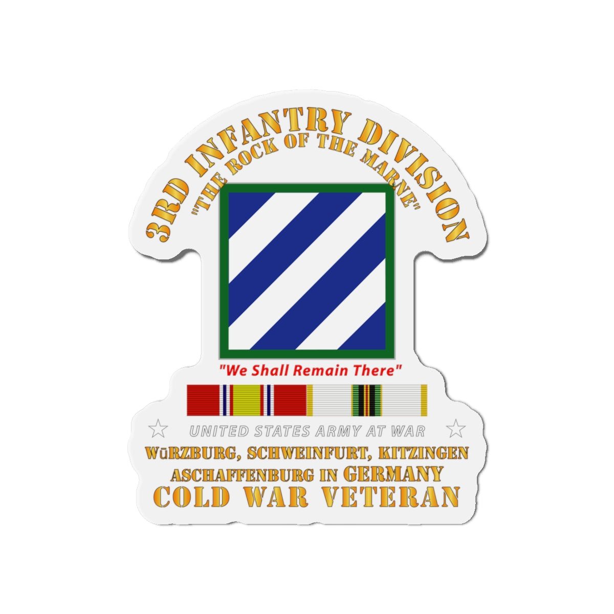 Die-Cut Magnets - 3rd ID - Germany w Cold War SVC