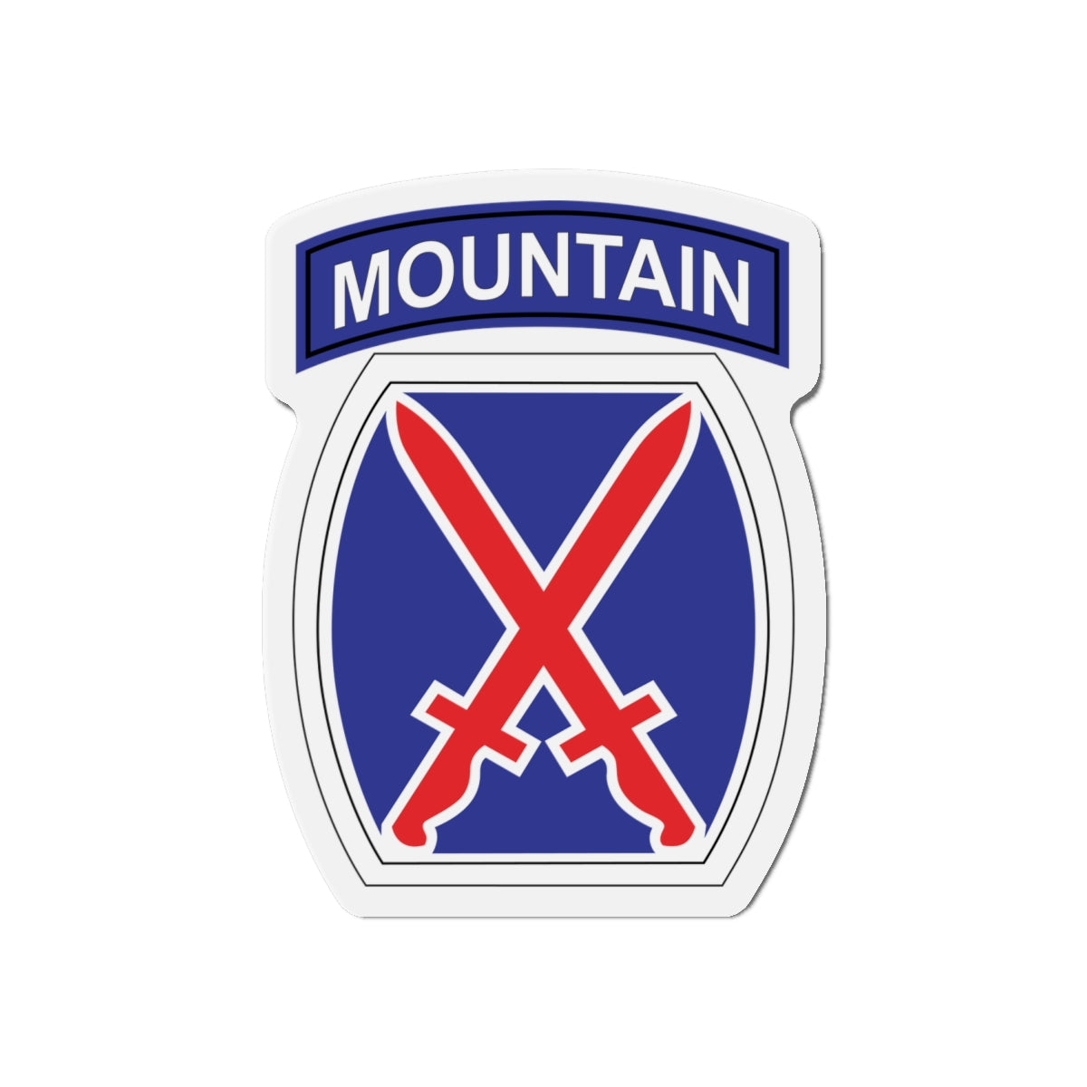 Die-Cut Magnets -SSI - 10th Mountain Division X 300