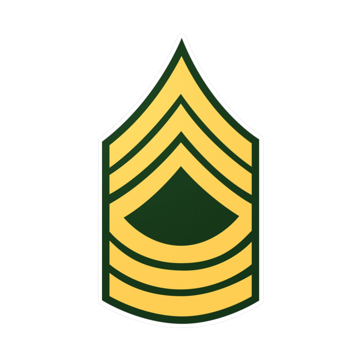 Kiss-Cut Vinyl Decals - Army - Master Sergeant E-8 (MSG) X 300