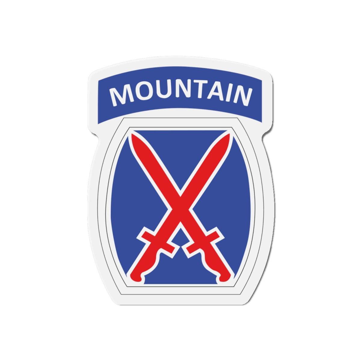 Die-Cut Magnets - DUI - 10th Infantry Division X 300