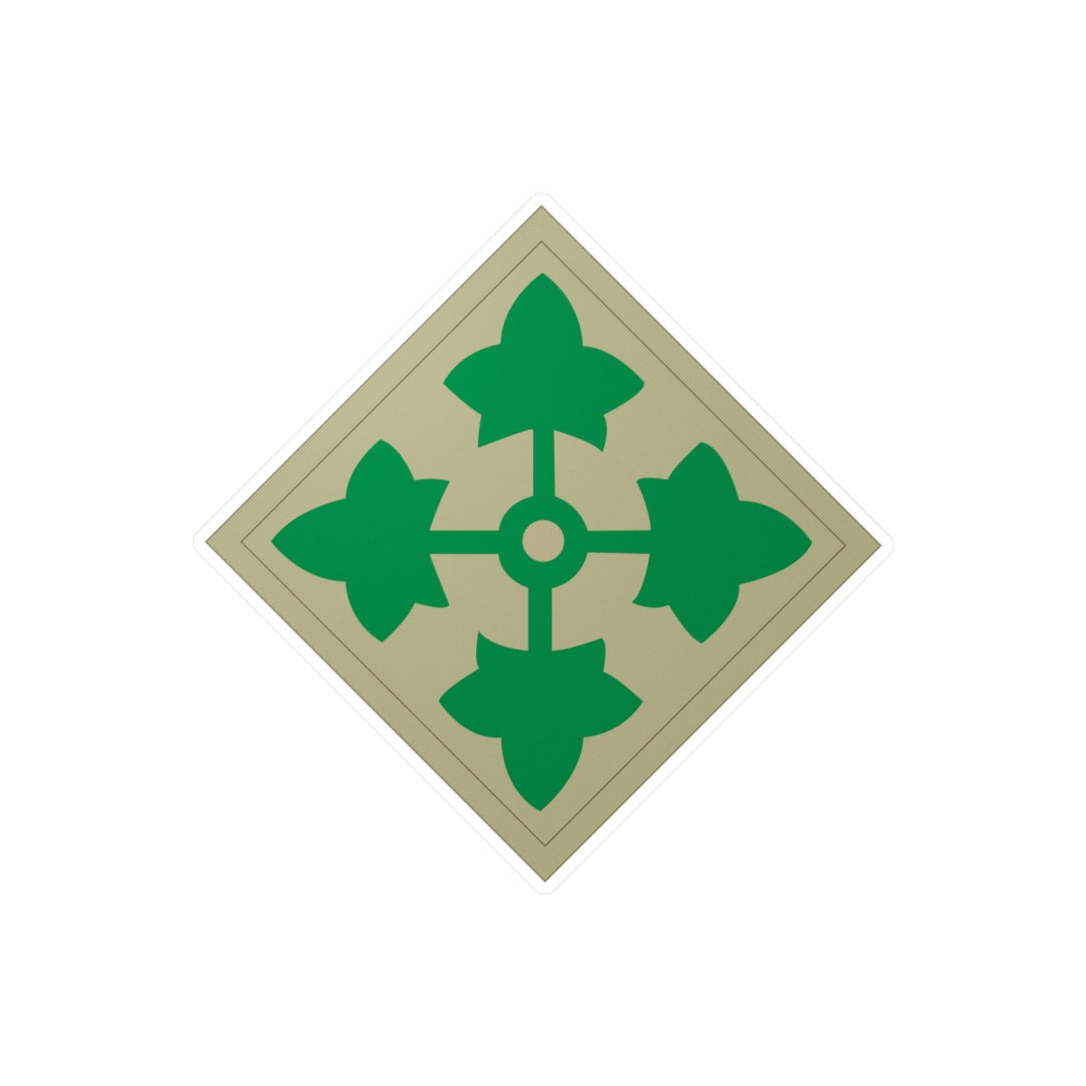 Kiss-Cut Vinyl Decals - SSI - 4th Infantry Division wo Txt X 300