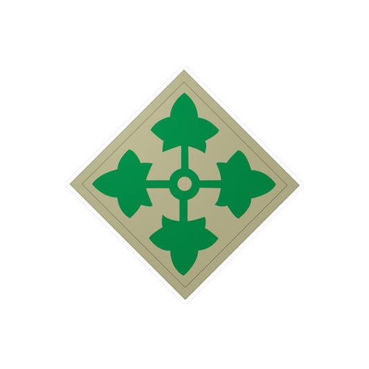 Kiss-Cut Vinyl Decals - SSI - 4th Infantry Division wo Txt X 300