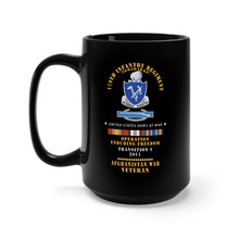 Load image into Gallery viewer, Black Mug 15oz - 179th Infantry Regiment - Tomahawks - Afghanistan - TRANSITION I - 2011 w CIB -  OIF - AFGHAN SVC X 300
