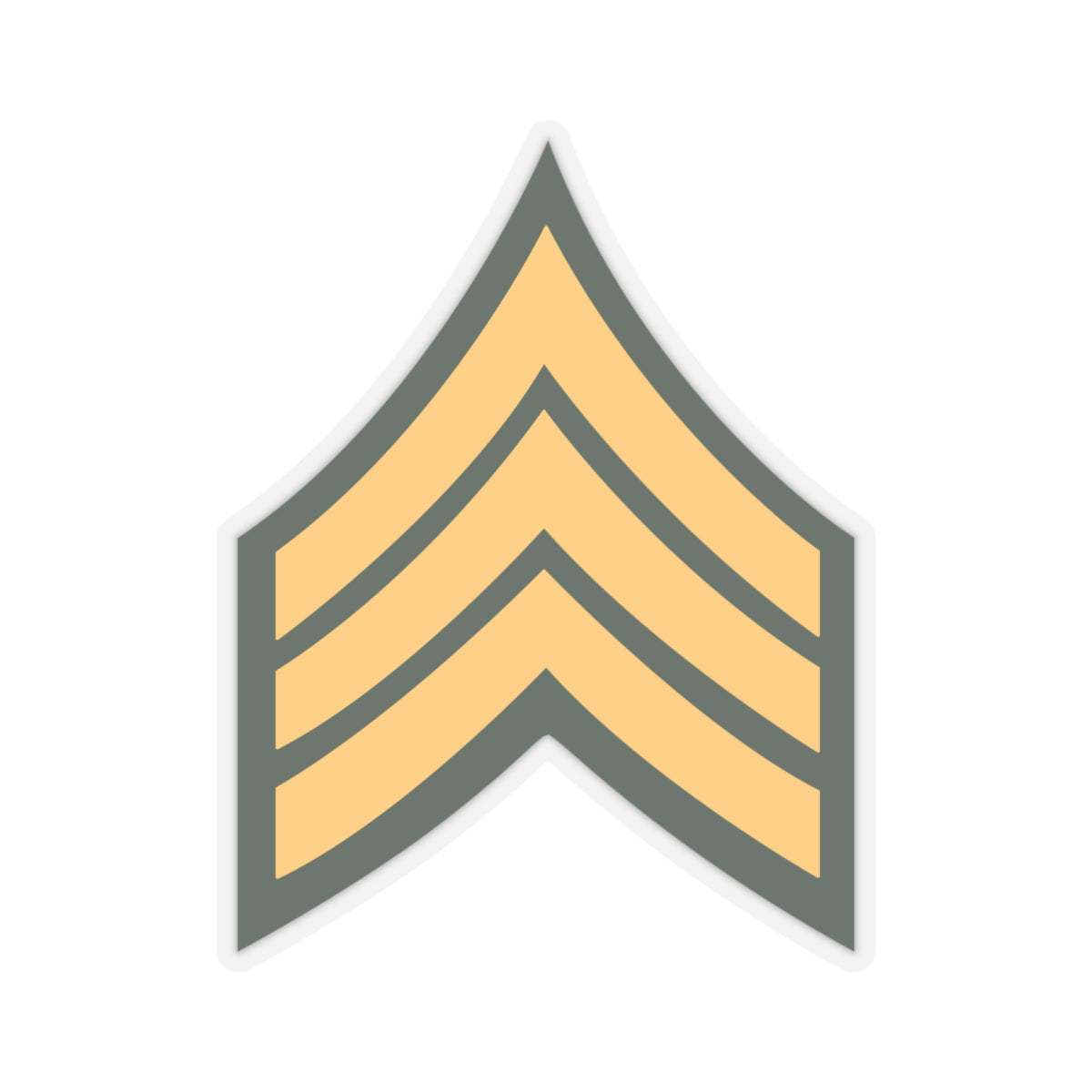 Kiss-Cut Stickers - Army - Sergeant E-5 (SGT) X 300