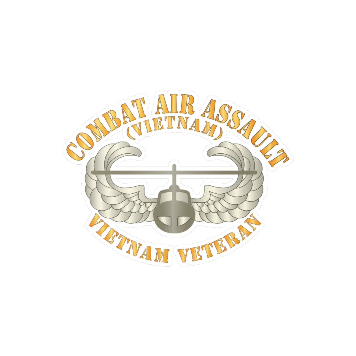 Kiss-Cut Vinyl Decals - Army - Combat Air Assault - Vietnam X 300