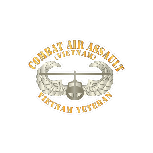 Kiss-Cut Vinyl Decals - Army - Combat Air Assault - Vietnam X 300