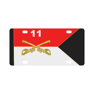 Army - 11th Armored Cavalry Regiment - Guidon Classic License Plate