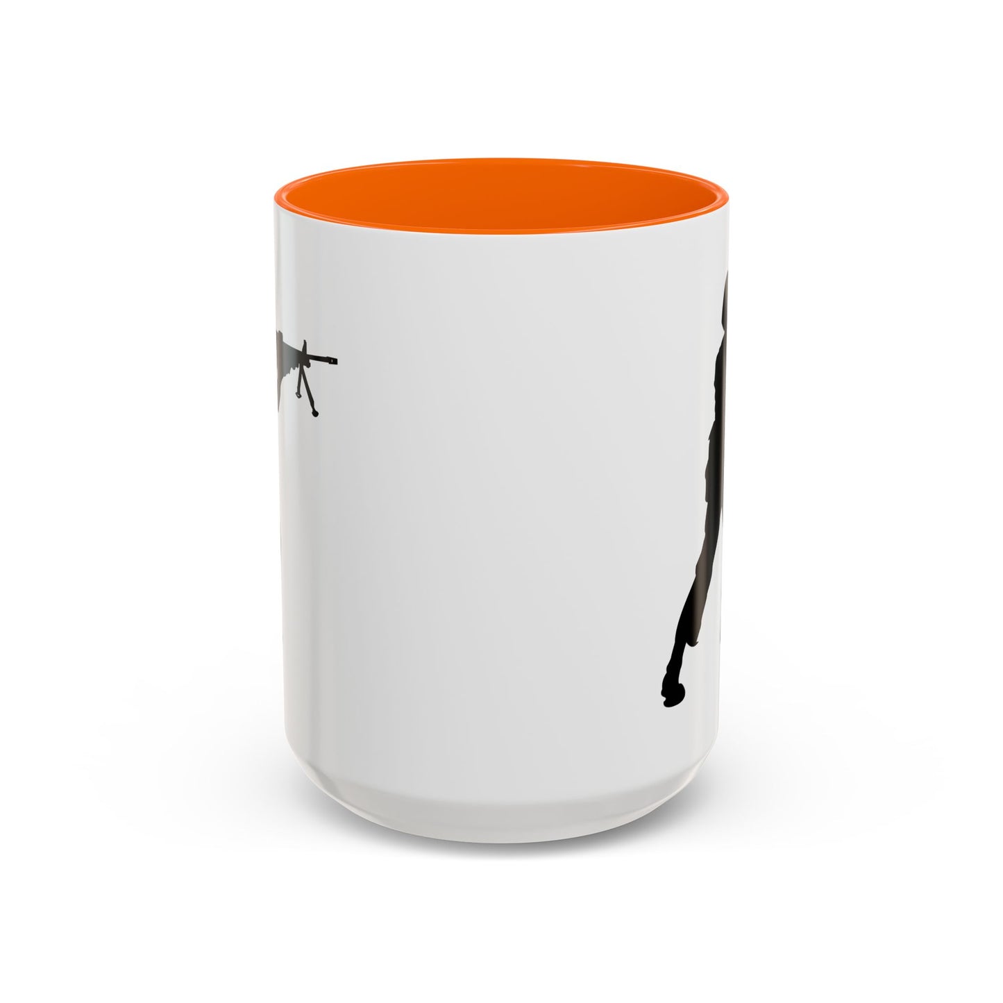 Accent Coffee Mug (11oz & 15oz) - Army - Soldier - MG Assault - Silhouette X 300